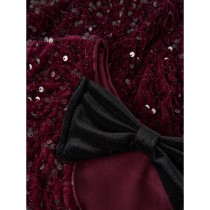 NAME IT Paillet Bluse Rusitta Burgundy
